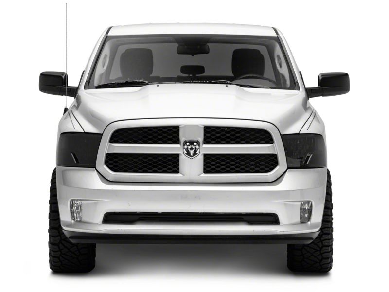 Raxiom 09-18 Dodge RAM 1500 Axial OEM Rep Headlights w/ Single Bulb- Chrome Housing (Smoked Lens) R118019 R118019 Photo - Close Up