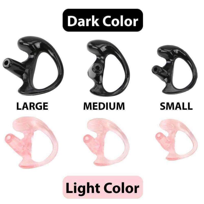 Rugged Radios Rubber Ear Mold Buds for Acoustic Tubes Left Ear / Light Color EML-KIT EML-KIT Photo - Primary