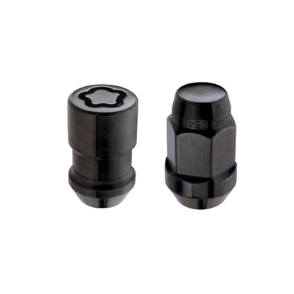McGard 5 Lug Hex Install Kit w/Locks (Cone Seat Nut / Bulge) 1/2-20 / 3/4 Hex / 1.45in. L - Black 84551 84551 Photo - Primary