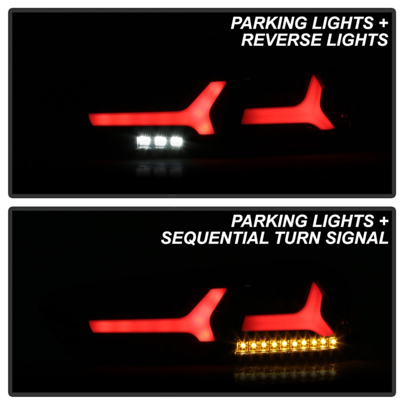 Spyder Mitsubishi Lancer/Evolution X 08-14 V2 LED Tail Lights - Black ALT-YD-ML08V2-SEQ-BK 5088130 5088130 Photo - Unmounted