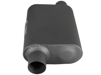 aFe Scorpion Aluminized Steel Muffler: 2-1/2" In/Out, 4"H x 10"W x 13"L Of 49M00003 Photo - Unmounted