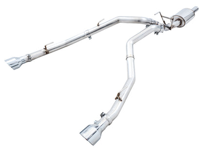 AWE Tuning 09-18 RAM 1500 5.7L (w/Cutouts) 0FG Dual Rear Exit Cat-Back Exhaust - Chrome Silver Tips 3015-32002 3015-32002 Photo - Primary