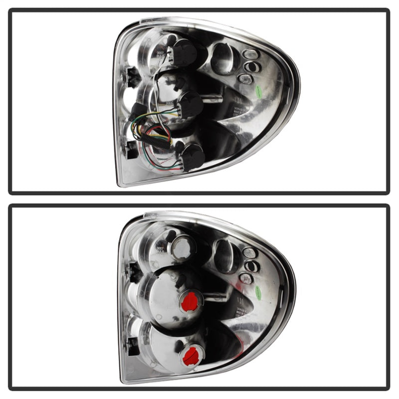 Spyder Dodge Caravan/Grand Caravan 01-07 Euro Style Tail Lights Black ALT-YD-DC01-BK 5002211 5002211 Photo - Unmounted