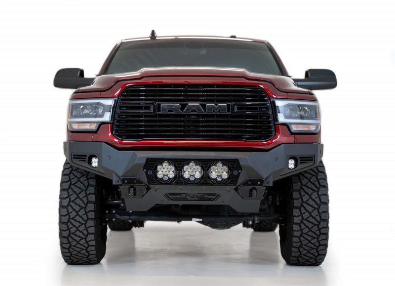 Addictive Desert Designs 19-21 Ram 2500/3500 Bomber HD Front Bumper (Baja Designs LP6 Mounts) F560014100103 F560014100103 Photo - Mounted