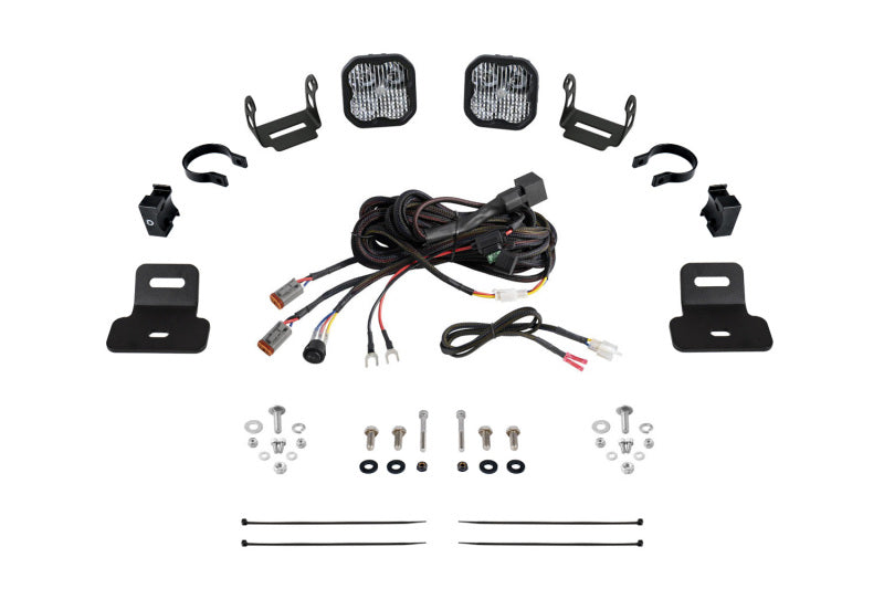 Diode Dynamics 17-24 Can-Am Maverick X3 SS3 Stage Series Ditch Light Kit - Pro White Combo DD7866 DD7866 Photo - Primary