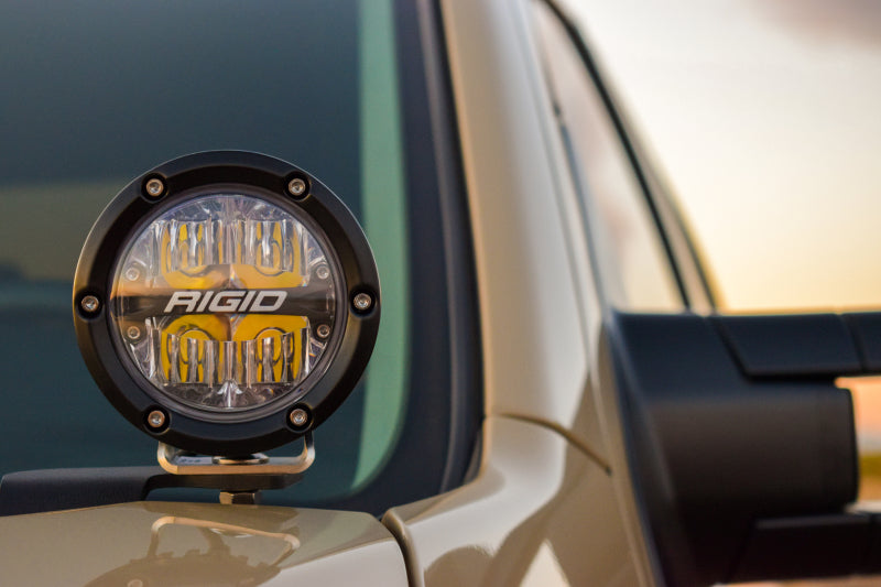 Rigid Industries 14-20 Toyota Tundra A-Pillar Mount (Fits 360-Series, D-Series, D-SS) 46701 46701 Photo - Mounted
