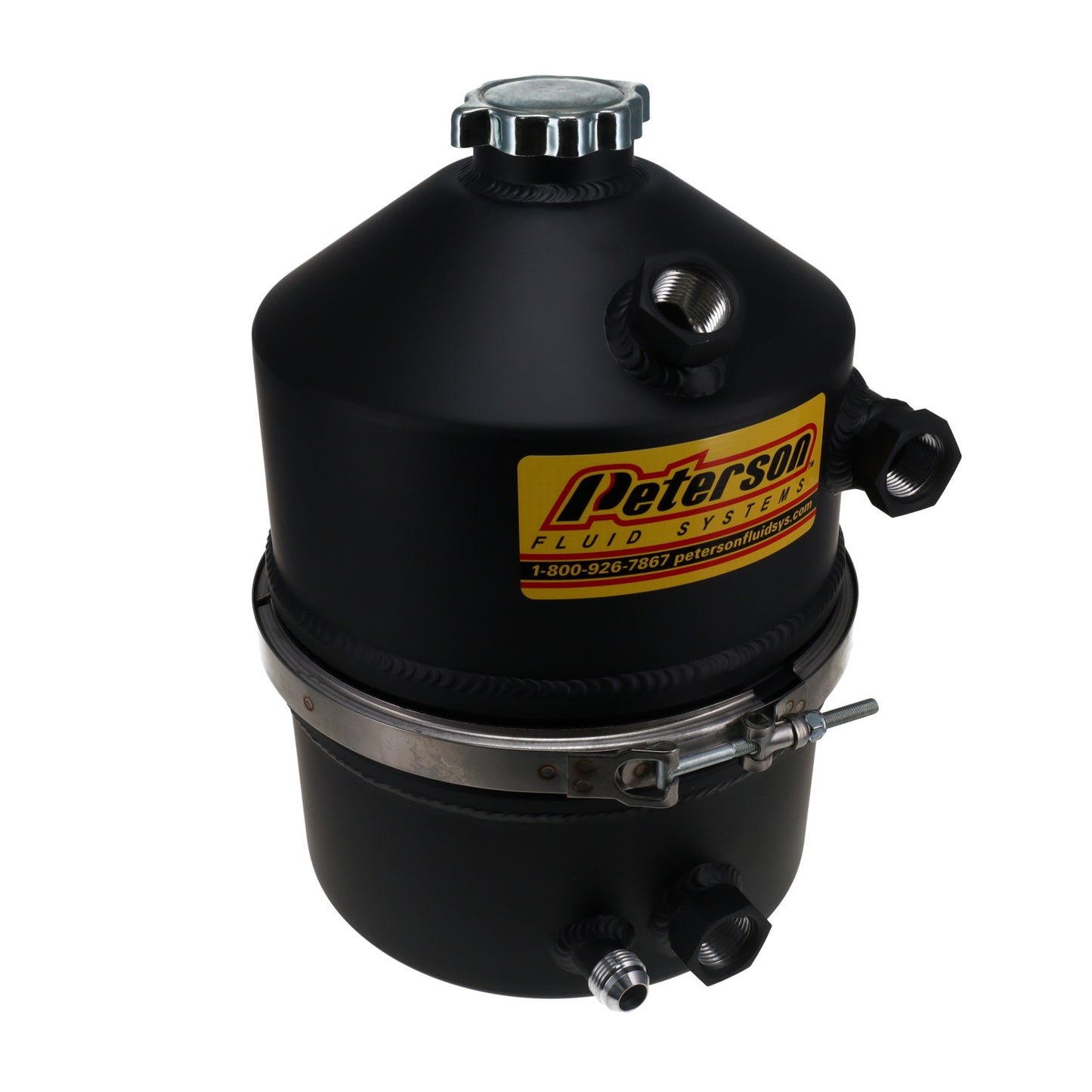 Peterson Fluid Systems Oil Tank 3 Gallon Single Return Female - Black 08-0009-BLK
