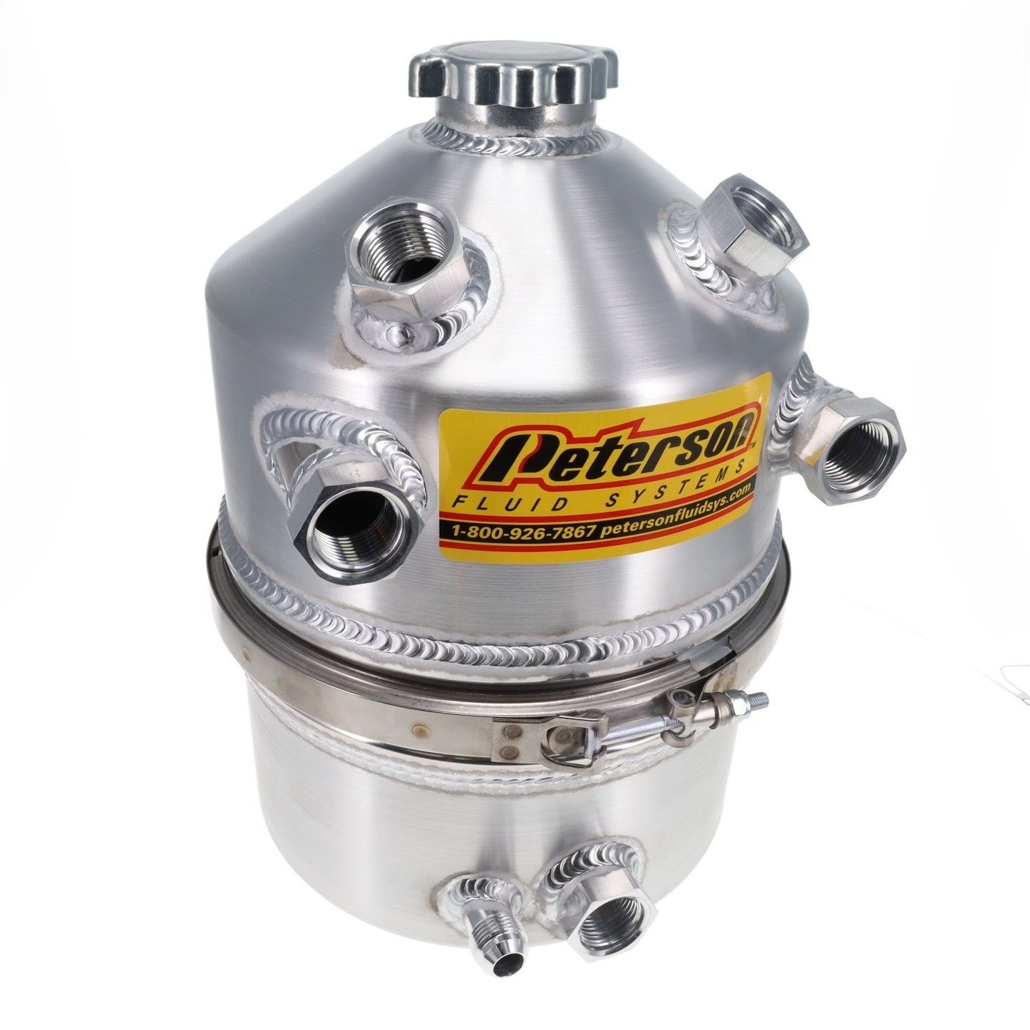 Peterson Fluid Systems Oil Tank 3 Gallon Dual Return In Dual BR 08-0010-DB