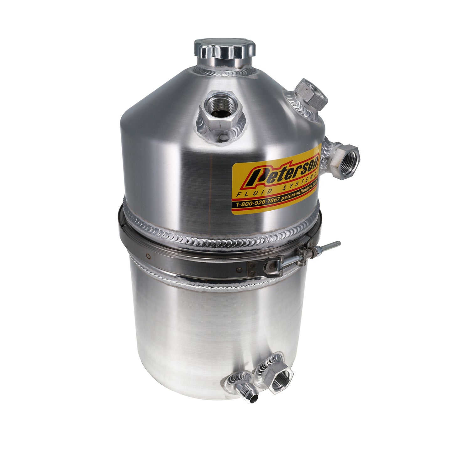 Peterson Fluid Systems Oil Tank 4 Gallon Dual Breather 08-0011-DB