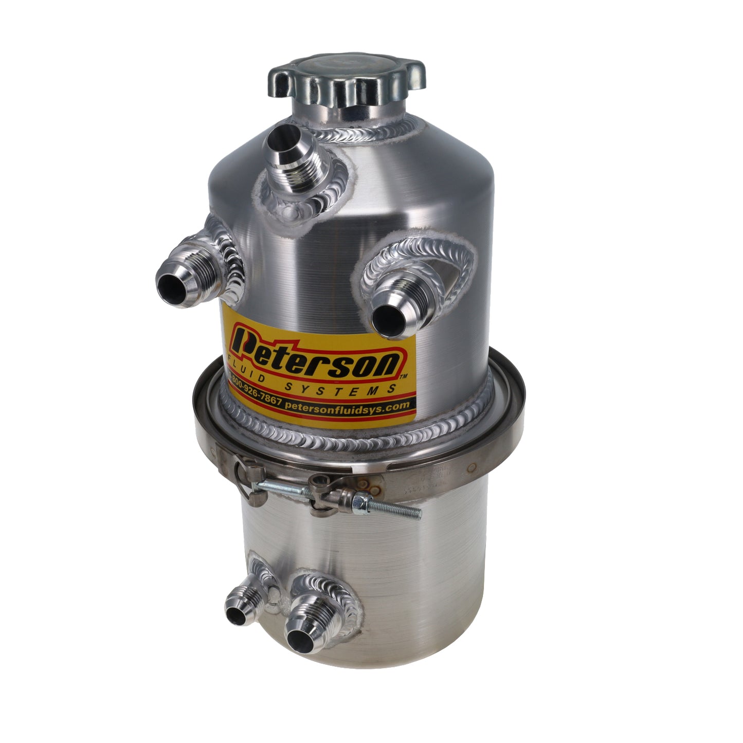 Peterson Fluid Systems Oil Tank 1.5 Gallon Dual In Male 08-0024
