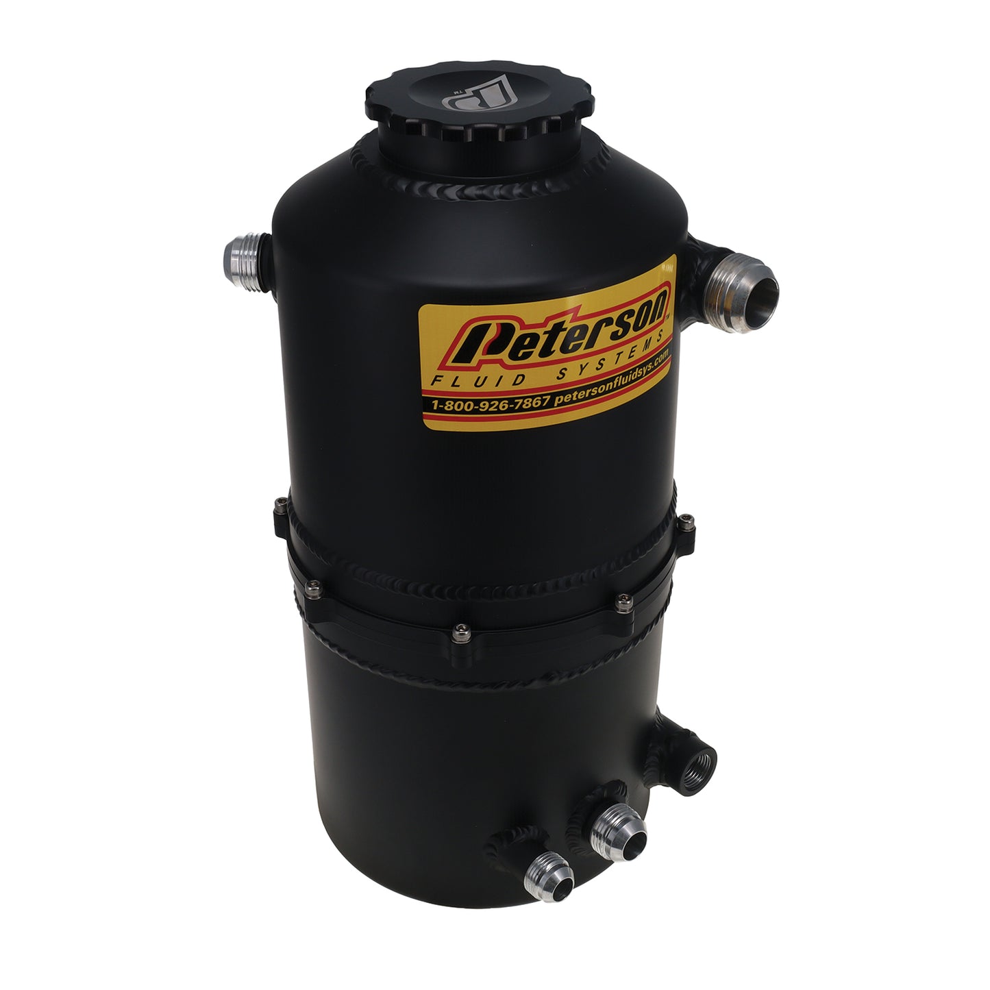 Peterson Fluid Systems Tank Drag 2.3 Gallon -12AN Single Return - Black 08-0783-BLK