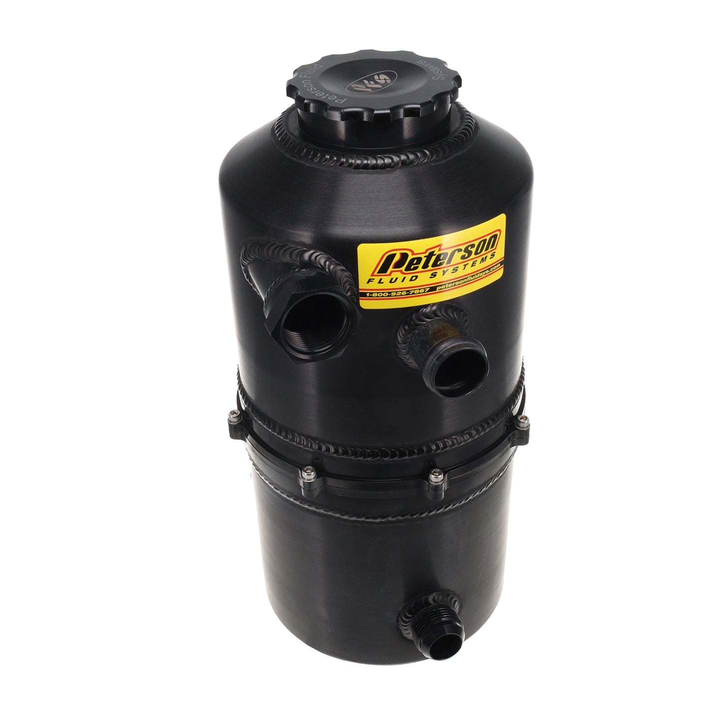 Peterson Fluid Systems Tank Drag 2.3 Gallon -16AN Single Return - Black 08-0785-BLK