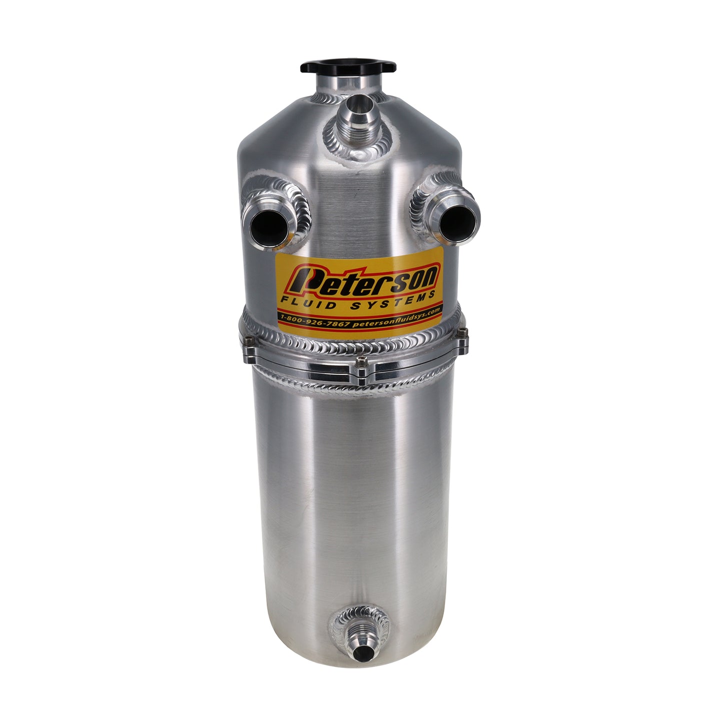 Peterson Fluid Systems Oil Tank L/W 2Pc 2 Gallon Dual Return 08-0826