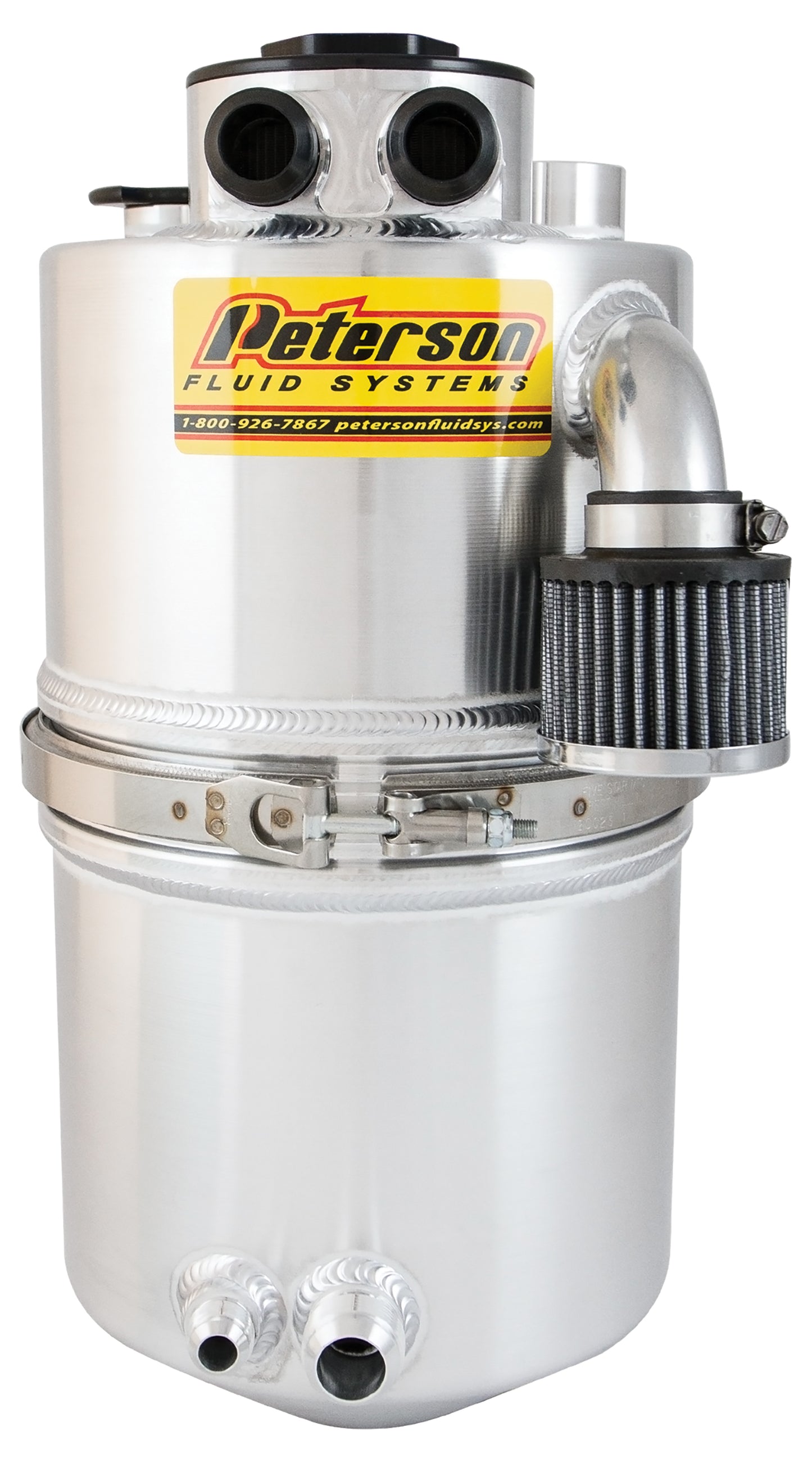 Peterson Fluid Systems Oil Tank 4 Gallon w/ Filter -20AN 08-9016-20