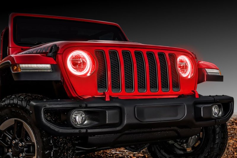 ORACLE Lighting Jeep Wrangler JL/Gladiator JT LED Surface Mount Headlight Halo Kit 1214-003