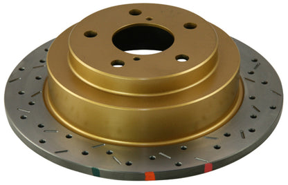 DBA 02-06 WRX / 98-07 Impreza 2.5L RS Rear Drilled & Slotted 4000 Series Rotor 4644XS 4644XS Photo - Primary