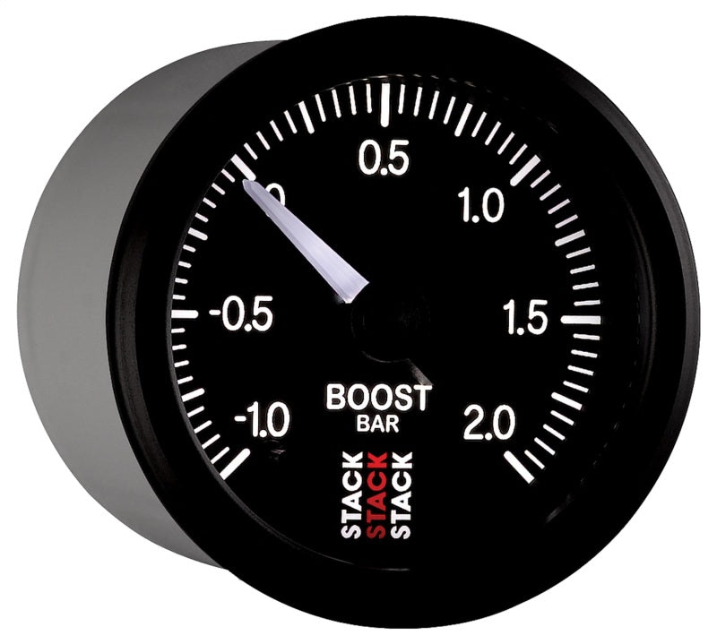Autometer Stack 52mm -1 to +2 Bar (Incl T-Fitting) Pro Stepper Motor Boost Pressure Gauge - Black ST3311 ST3311 User 6