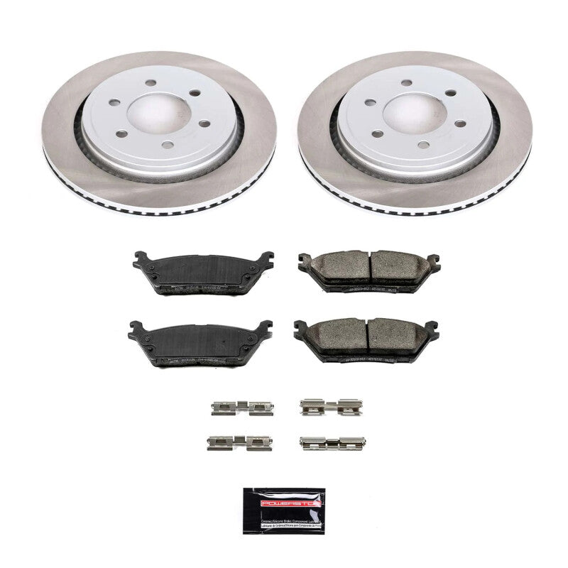 PowerStop Power Stop 15-17 Ford F-150 Rear Semi-Coated Rotor Kit SC6814 SC6814 Photo - Primary