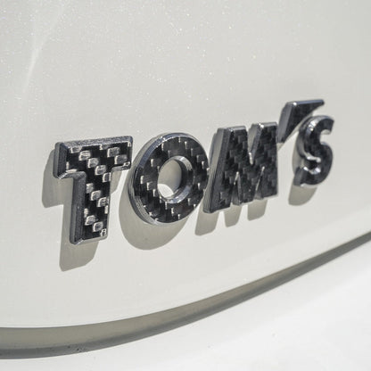 TOM'S Racing Carbon Fiber Logo Emblem Badge
