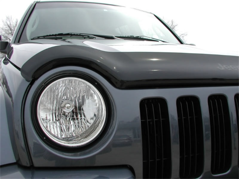 Stampede 2002-2007 Jeep Liberty Excludes Renegade Model Vigilante Premium Hood Protector - Smoke 394-2 394-2 Photo - Mounted