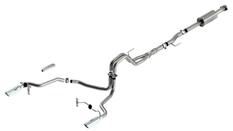 Borla F-150 2021 5.0L 4dr CC SB EC STB Lariat/KR/Platinum/LTD 3/2.25 SRE Cat-Back ATAK CHR Tips 140867 140867 User 1