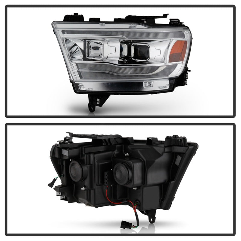 Spyder Dodge Ram 19-20 Halogen Model Projector Headlights Chrome PRO-YD-DR19HALSI-SEQ-C 5087409 5087409 Photo - Unmounted