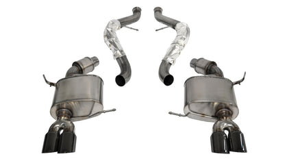 Corsa Performance 08-12 BMW M3 Convertible E93 Black Sport Cat-Back Exhaust 14568BLK Photo - Primary