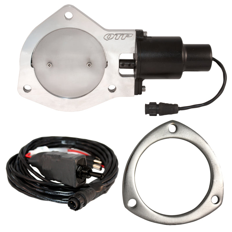 QTP 4in Bolt-On QTEC Electric Cutout Valve w/Flange - Single QTEC40F QTEC40F Photo - Primary