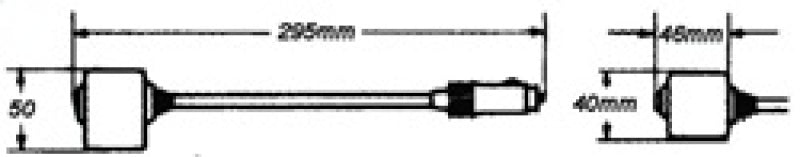 Hella Reading Lamp Black Mg12 2Ab 004532171 004532171 Technical Drawing