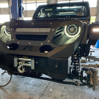 ORACLE Lighting Oracle Jeep JL/Gladiator JT Oculus Switchback Bi-LED Projector Headlights - Amber/White Switchback 5839-023 5839-023 Photo - lifestyle view