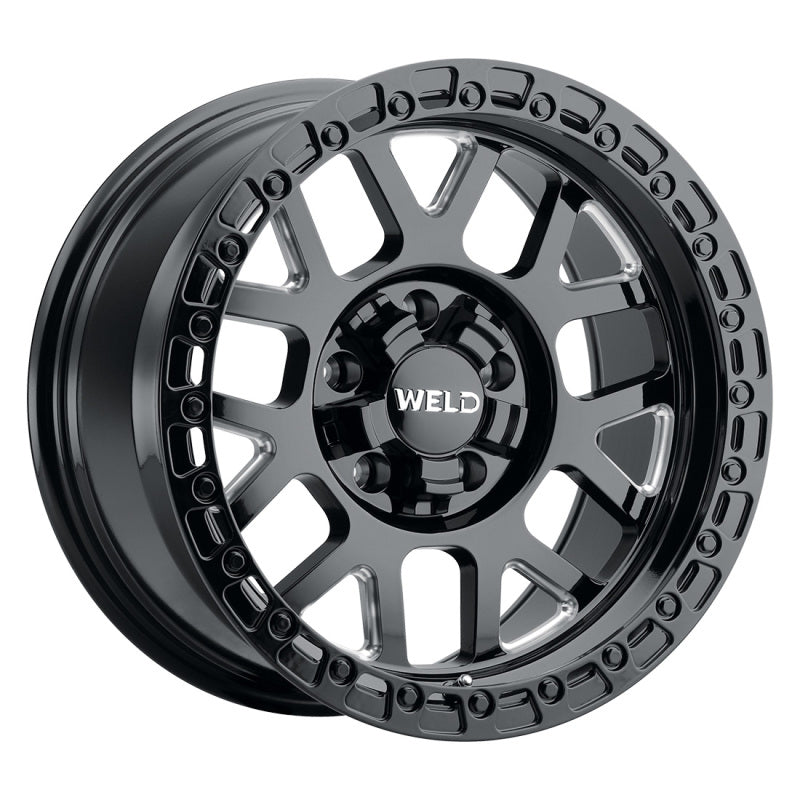 Weld Off-Road W105 17X9.0 Cinch 6X135 6X139.7 ET-12 BS4.50 Gloss Black MIL 106.1 W10579098450 W10579098450 Photo - Primary