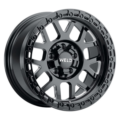 Weld Off-Road W105 17X9.0 Cinch 6X135 6X139.7 ET-12 BS4.50 Gloss Black MIL 106.1 W10579098450 W10579098450 Photo - Primary