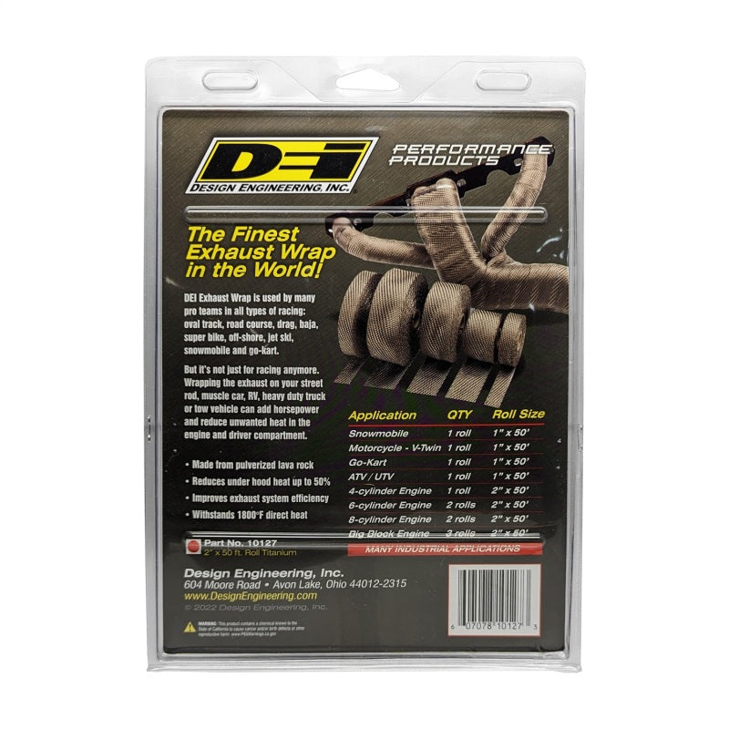 DEI Exhaust Wrap 2in x 50ft - Titanium 10127 10127 Photo - Unmounted