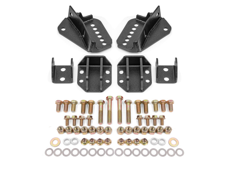 BMR Suspension BMR 64-72 GM A-Body Coilover Conversion Kit Rear Adjust Shock Mt w/o CAB - Black Hammertone CCK402H CCK402H Photo - Primary