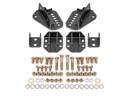 BMR Suspension BMR 64-72 GM A-Body Coilover Conversion Kit Rear Adjust Shock Mt w/o CAB - Black Hammertone CCK402H CCK402H Photo - Primary
