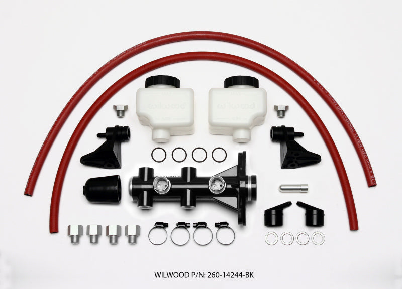 Wilwood Tandem Remote Master Cylinder - 1 1/8" Bore 260-14244-BK Photo - Primary