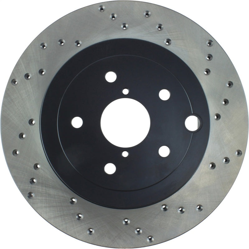 StopTech Sport Cryo Cross Drilled Brake Rotor; Rear Left 128.47030CL Photo - Unmounted