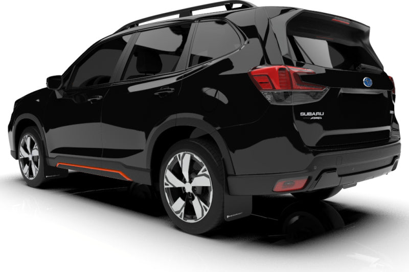 Rally Armor  2019 Subaru Forester UR Black Mud Flap w/ White Logo MF52-UR-BLK/WH User 1