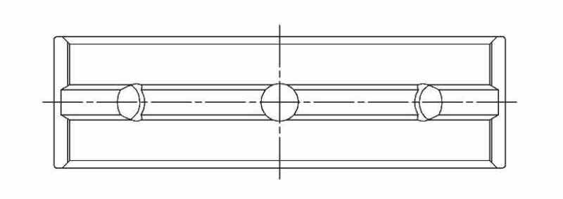ACL Toyota 1UR-FE/2UR/3UR-FE 0.25 Oversized High Performance Main Bearing Set 5M8632H-.25 5M8632H-.25 Technical Drawing
