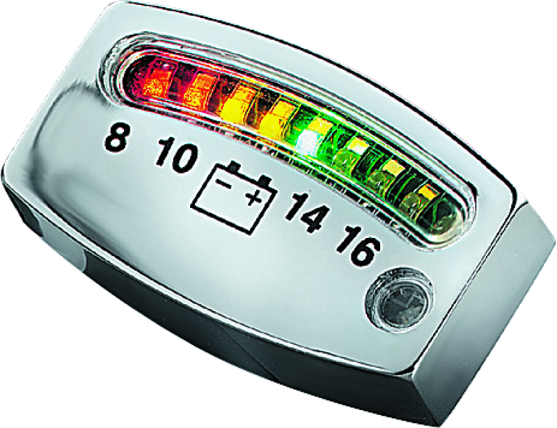 Kuryakyn Led Battery Gauge Chrm 4219 4219 Photo - Primary