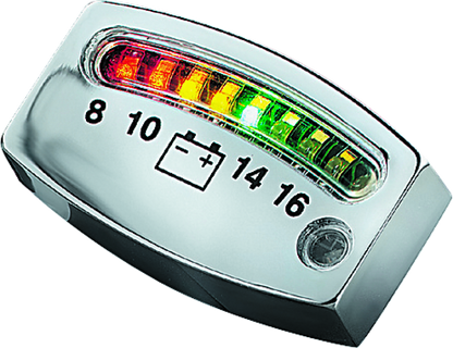 Kuryakyn Led Battery Gauge Chrm 4219 4219 Photo - Primary