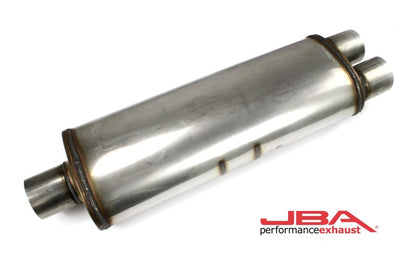 JBA Universal Chambered Style 304SS Muffler 25x8x5in 3in Center/Dual out 40-302500 40-302500 Photo - Primary