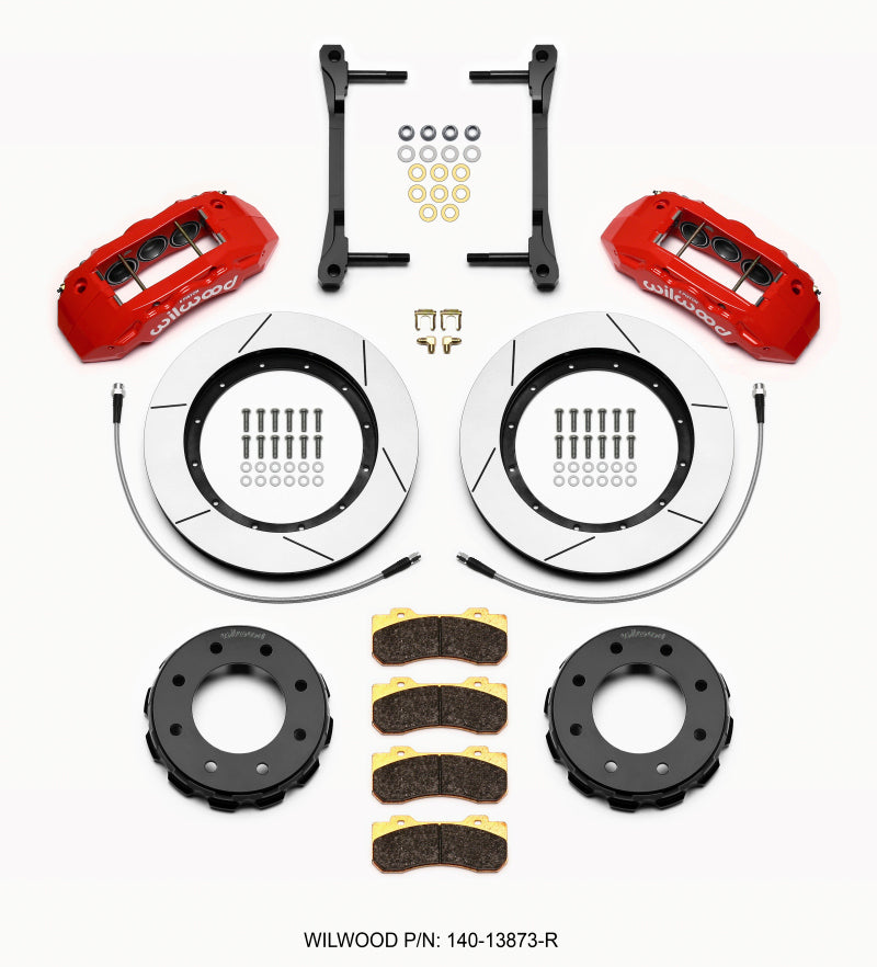 Wilwood TX6R Front Kit, 15.00", Red, 2011-2015 GM Truck/SUV 2500 140-13873-R Photo - Primary