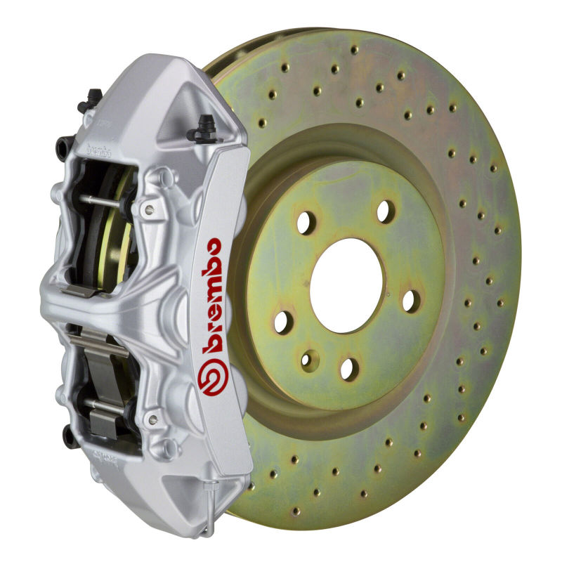 Brembo GT Brake Kit Ford Mustang GT Front 05-14 Drilled Silver 1M4.8001A3 Photo - Primary