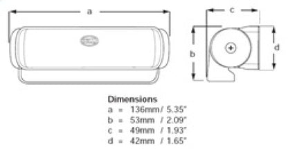 Hella Seahawk White Housing Spread 2Lt 980670311 980670311 Technical Drawing