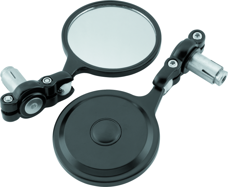 BikeMaster Barend Mirror Folding 7/18in Handlebars - Pair - Black 600300 600300 Photo - Primary