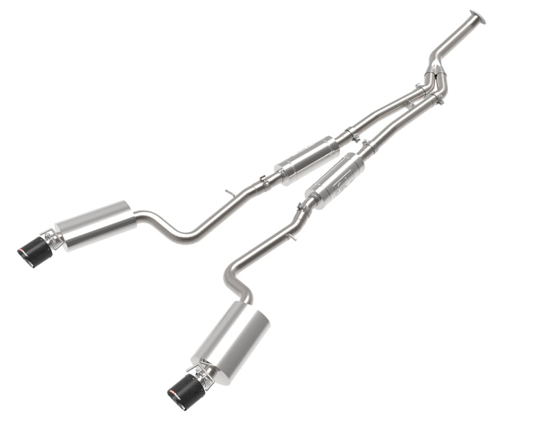 aFe POWER Takeda 16-17 Lexus IS200t L4-2.0L (t) 2.5in-3in 304 SS CB Exhaust - Carbon Fiber 49-36059-C 49-36059-C Photo - Primary