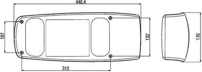 Hella Lamp SRBBLZR SMLR MG12 2VP 007502217 007502217 Technical Drawing