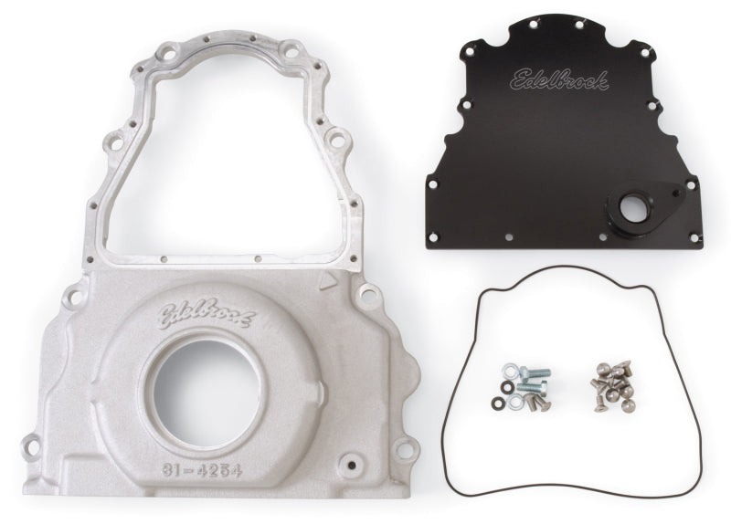 Edelbrock Timing Cover 2004-07, 2-Piece for GM Gen 4, LS2-Series 4255 Photo - Primary