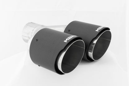 MBRP Universal Carbon Fiber Dual Tip 4in OD/2.5in Inlet T5178CF T5178CF Photo - Close Up